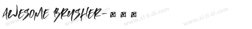 Awesome Brusher字体转换